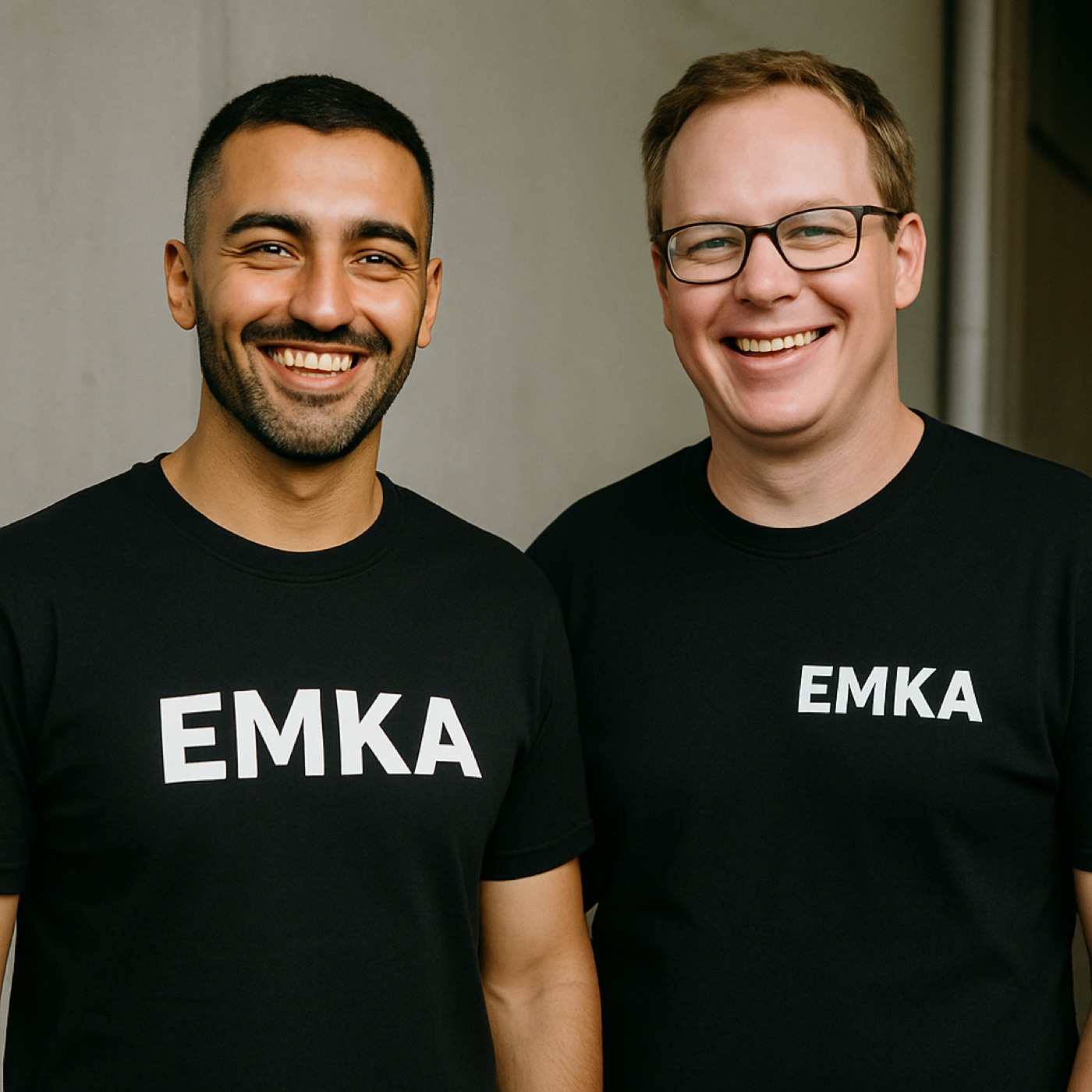 Twee medewerkers van Emka Logistiek